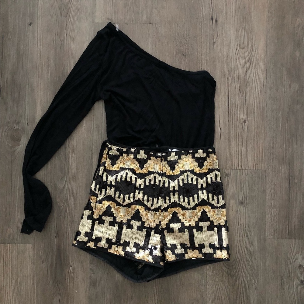 Sequined shorts